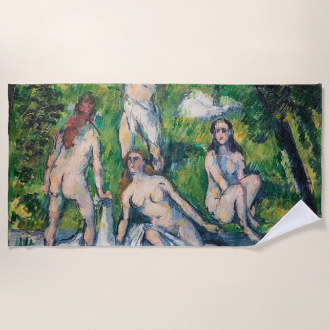 Serviette De Plage Paul Cezanne - Quatre baigneuses (Devant)