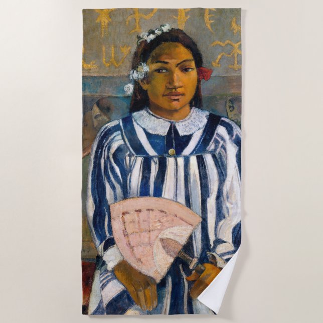 Serviette De Plage Paul Gauguin - Les ancêtres de Tehamana (Devant)