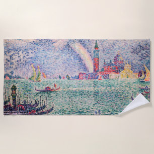 Serviette De Plage Paul Signac - Arc-en-ciel, Venise