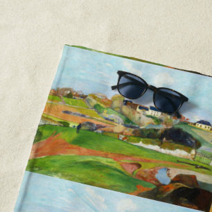 Serviette De Plage Paysage Paul Gauguin au Pouldu Classic Art