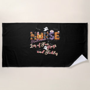 Serviette De Plage Pédiactrics Infirmière Amusement Halloween Design 