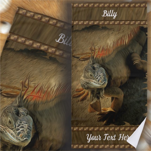 Serviette De Plage Pedro l'Iguana 0768 (Créateur téléchargé)