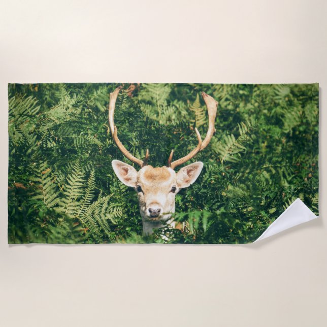 Serviette De Plage Peek a Deer  (Devant)