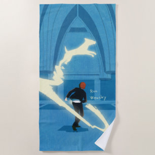 Serviette De Plage Peinture du Patronus de Ron Weasley
