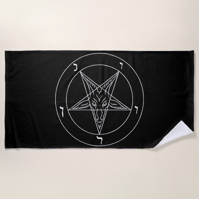 Serviette De Plage Pentagramme (Devant)