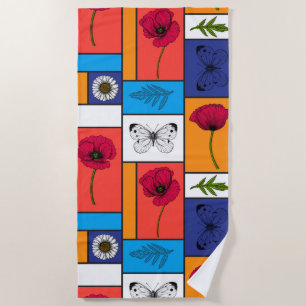 Serviette De Plage Pépites dans des boîtes colorées