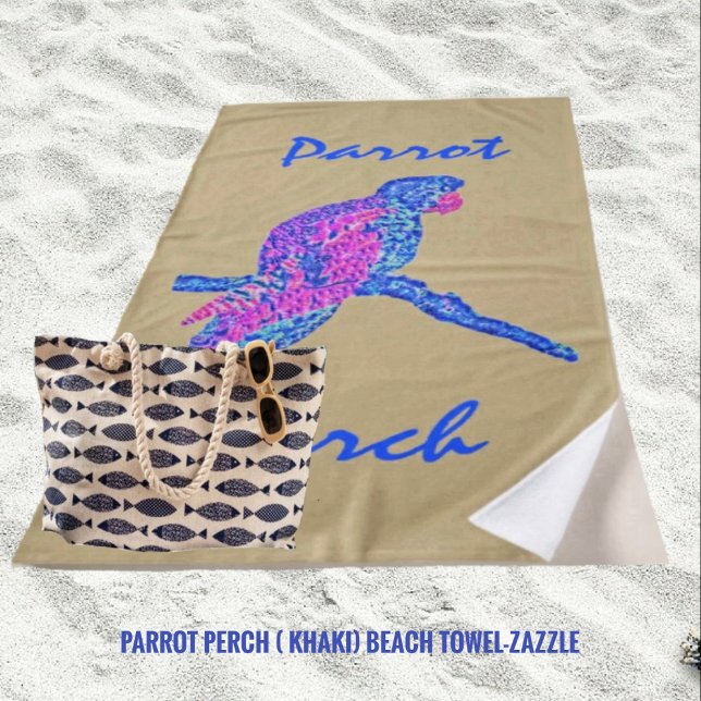 Serviette De Plage Perche de perroquet (Créateur téléchargé)
