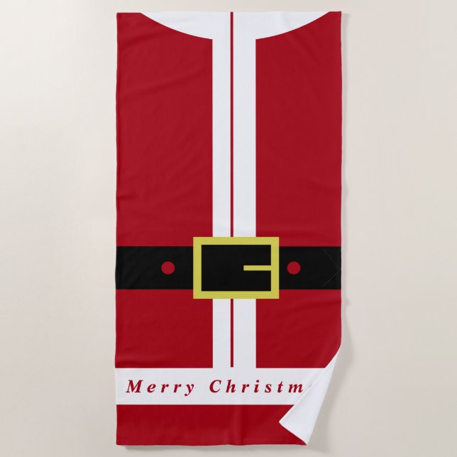 Serviette De Plage Père Noël Beach Towel (Devant)