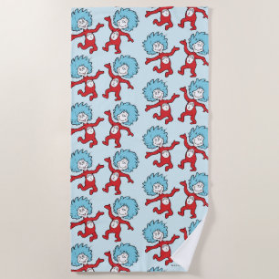 Serviette De Plage Personnage Chose 1 et Chose 2 de Dr Seuss