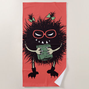 Serviette De Plage Personnage de l'amant du livre malin - Lecture Edg