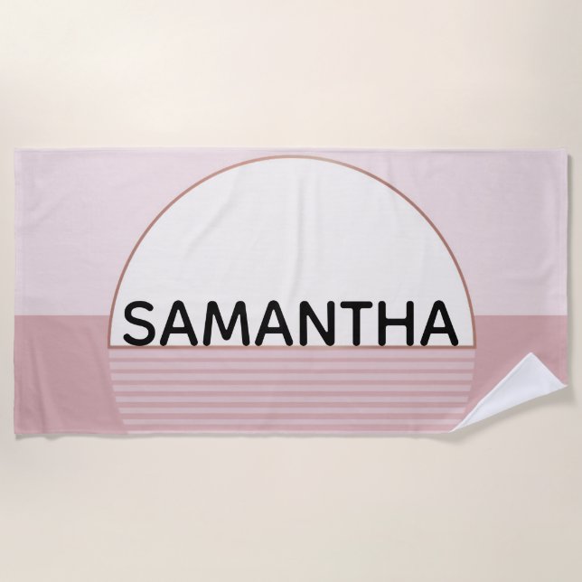 Serviette de plage personnalisée Abstraite (Devant)