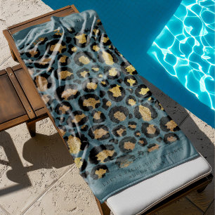 Serviette de plage personnalisée avec impression d