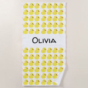 Serviette de plage personnalisée "de canard en