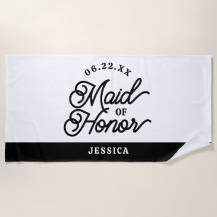 Serviette de plage personnalisée minimaliste de de