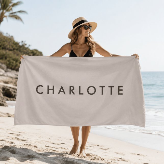 Serviette de plage personnalisée moderne (Créateur téléchargé)