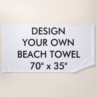 Serviette de plage personnalisée par coutume