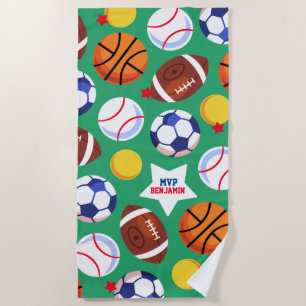 Serviette de plage personnalisée par enfants