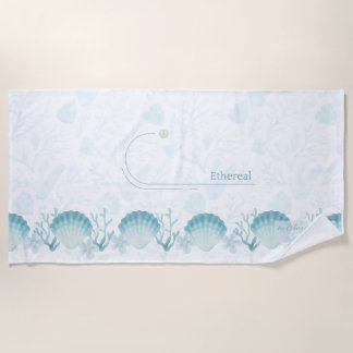 Serviette de plage personnalisée Perles océaniques