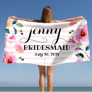 Serviette de plage personnalisée pour l'enterremen