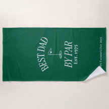 Serviette de plage personnalisée pour papa