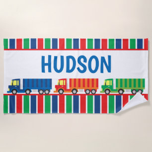 Serviette de plage personnalisée semi-convoi de ca