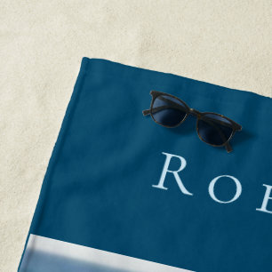 Serviette De Plage Personnaliser le thème marin Hello Summer Adventur