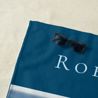 Serviette De Plage Personnaliser le thème marin Hello Summer Adventur