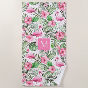 Serviette De Plage Personnalité du Pink Flamingo