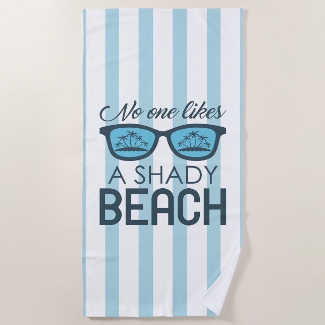 Serviette De Plage Personne n'aime une plage louche (Devant)