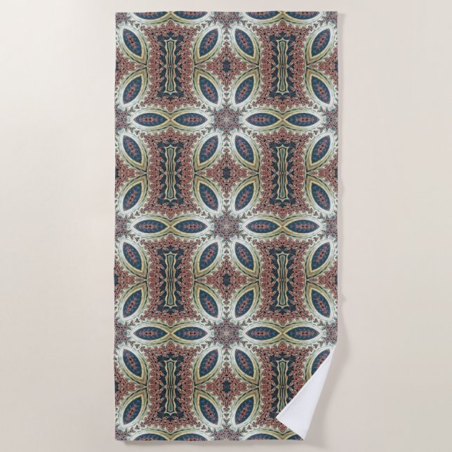 Serviette De Plage Pétales Célestes de l'Infini (Devant)
