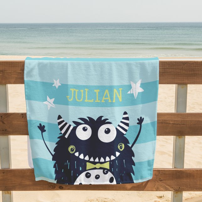 Serviette De Plage Petit monstre personnalisé (Créateur téléchargé)