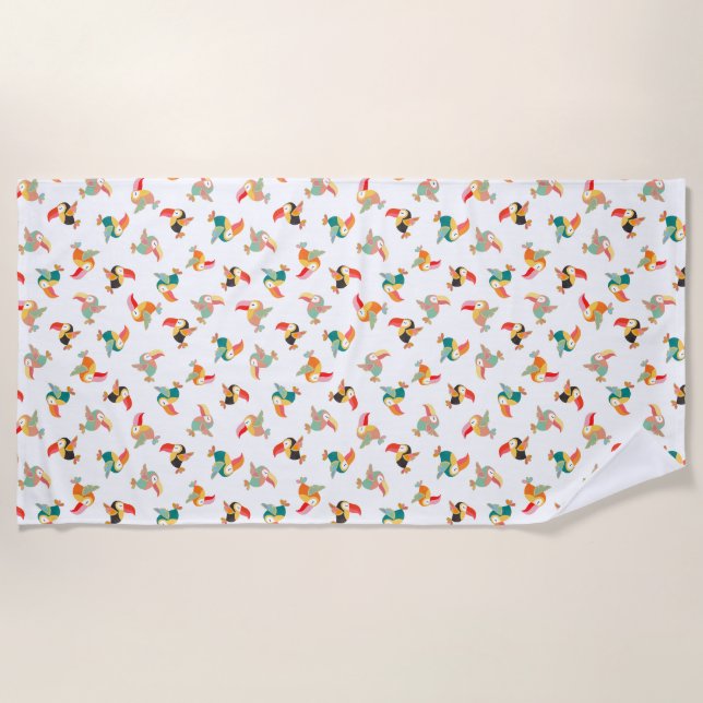 Serviette De Plage Petit toucan (Devant)