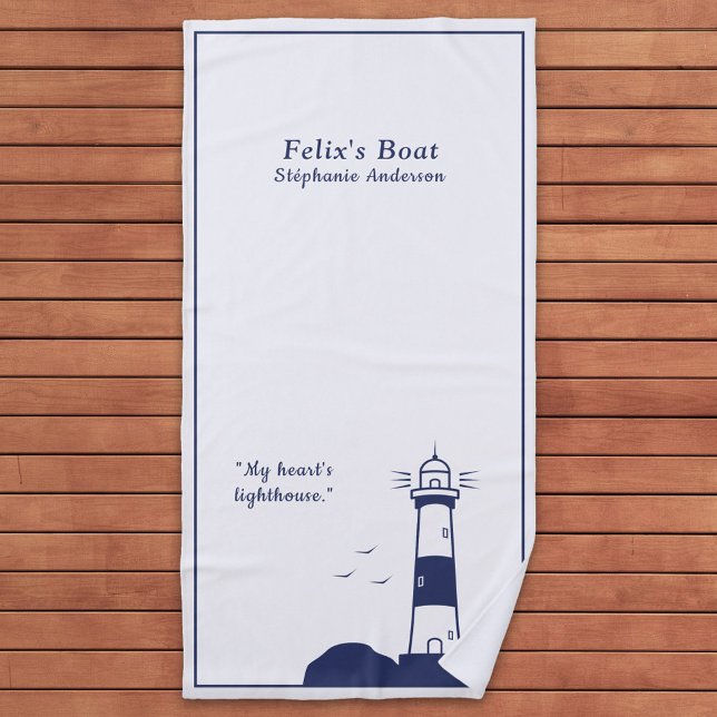 Serviette De Plage Phare (Lighthouse beach towel)