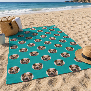 Serviette De Plage Photo de compagnie personnalisée