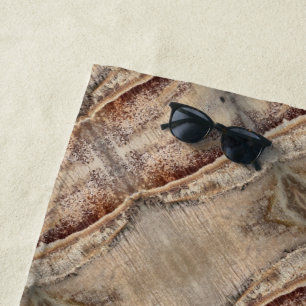 Serviette De Plage Photo d'image rapprochée de la texture du tronc de