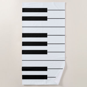 Serviette De Plage piano teclado