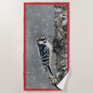 Serviette De Plage Pic Downy en neige - Photo originale