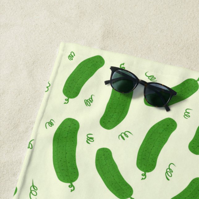 Serviette De Plage Pickle & Fresh Collection (En situation)