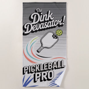 Serviette De Plage Pickleball Le Dink Devastator Club Beach Towne