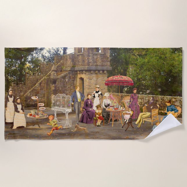 Serviette De Plage Picnic en la Quinta da Regaleira (Devant)