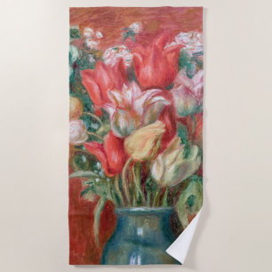 Serviette De Plage Pierre-Auguste Renoir - Bouquet de tulipes