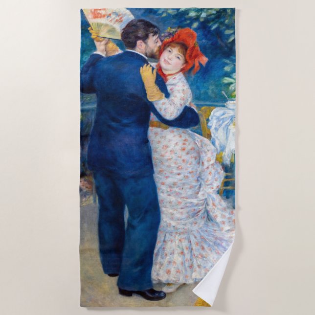 Serviette De Plage Pierre-Auguste Renoir - Danse country (Devant)
