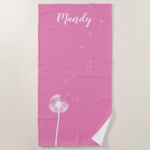 Serviette de plage Pink Personnalisable