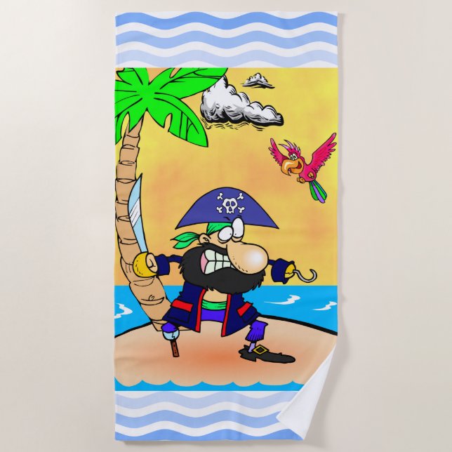 Serviette De Plage Pirate (Devant)