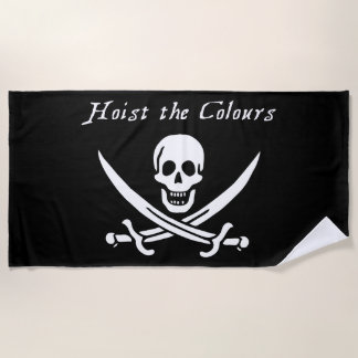 Serviette De Plage Pirate Hoist les couleurs