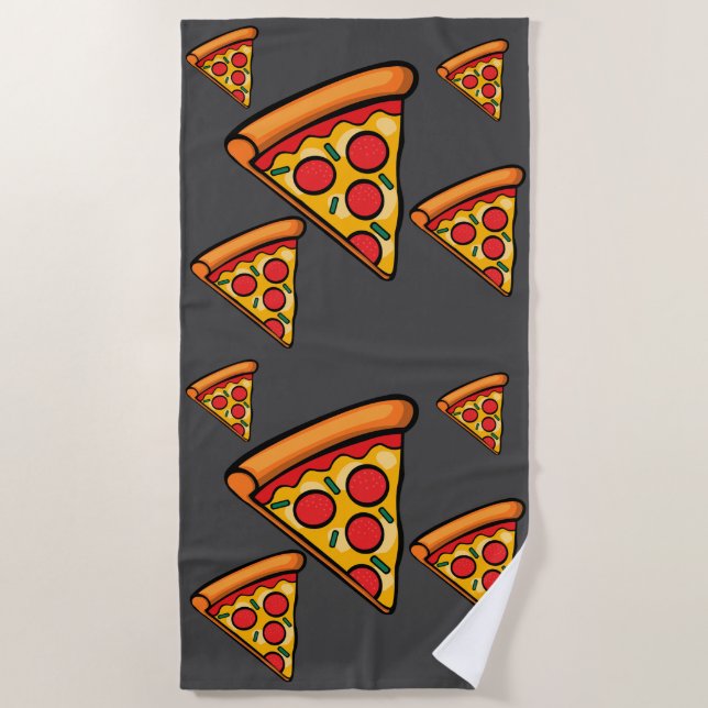 Serviette De Plage Pizza Friday Design - Beach Towel (Devant)