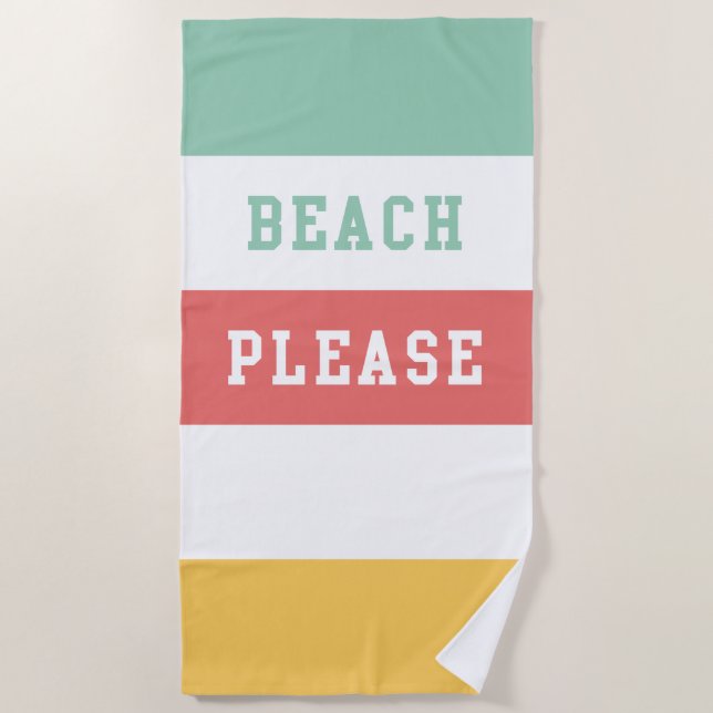 Serviette De Plage Plage (Devant)