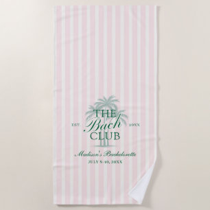 Serviette De Plage Plage aux palmiers Club de célibataire en week-end
