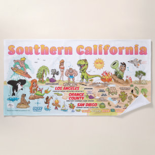 Serviette De Plage Plage de Californie du Sud