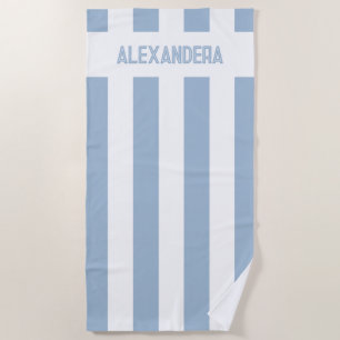 Serviette De Plage Plage Demoiselle d'Honneur Bachelorette Nom Bleu